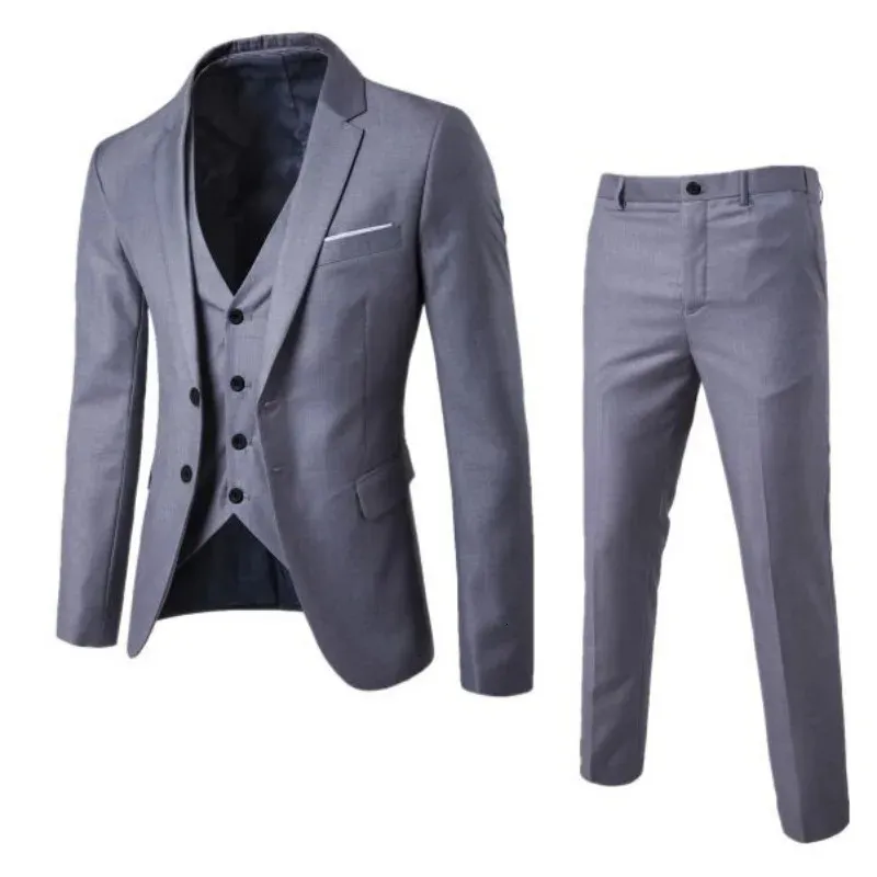 Men's Suits Blazers Men's Classic Suit 3-piece Set Professional Suit Wedding Dress Man Clothing Jacket Pant Vest Suit for Men Tuxedo Szie S-6XL 231110