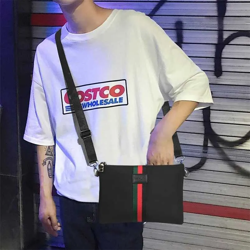 Projektantka torba pojedynczych ramion crossbody duch społeczny chłopiec na płótnie Oxford torebka internetowa portfel celebrytów duża pojemność miękka torba mężczyzn i damska