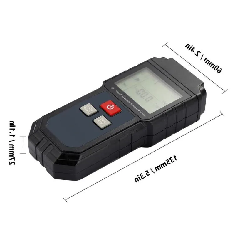 Medidor digital portátil lcd emf, testador de radiação eletromagnética, campo elétrico, dosímetro magnético, detector hqmlt