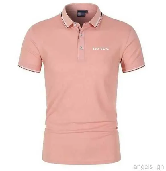 Boss T-shirt T-shirts pour hommes Designer Polo de luxe Hugo Lettre Casual manches courtes Hommes Mode Lâche Revers Moitié 3 TA6K
