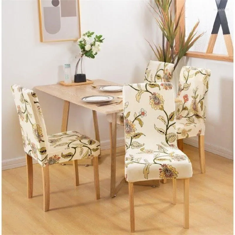Chair Covers Universal Onepiece Cover Dining Table High Elastic Fabric Home Seat
