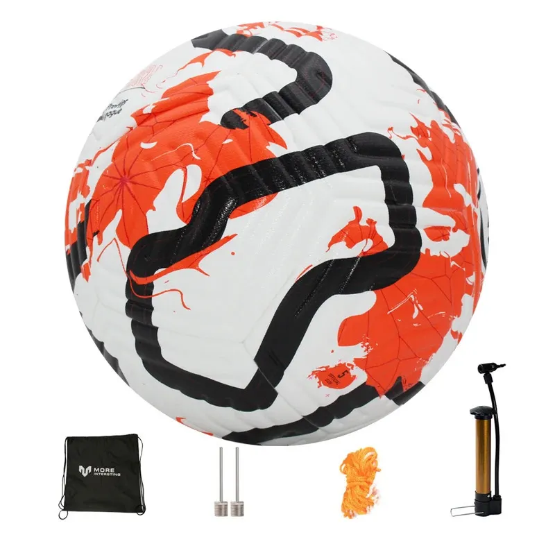 Ballons 2023 Football Taille officielle 5 4 Haute qualité PU Entraînement de football en plein air Match Enfant Adulte Futbol Topu avec pompe gratuite 231110