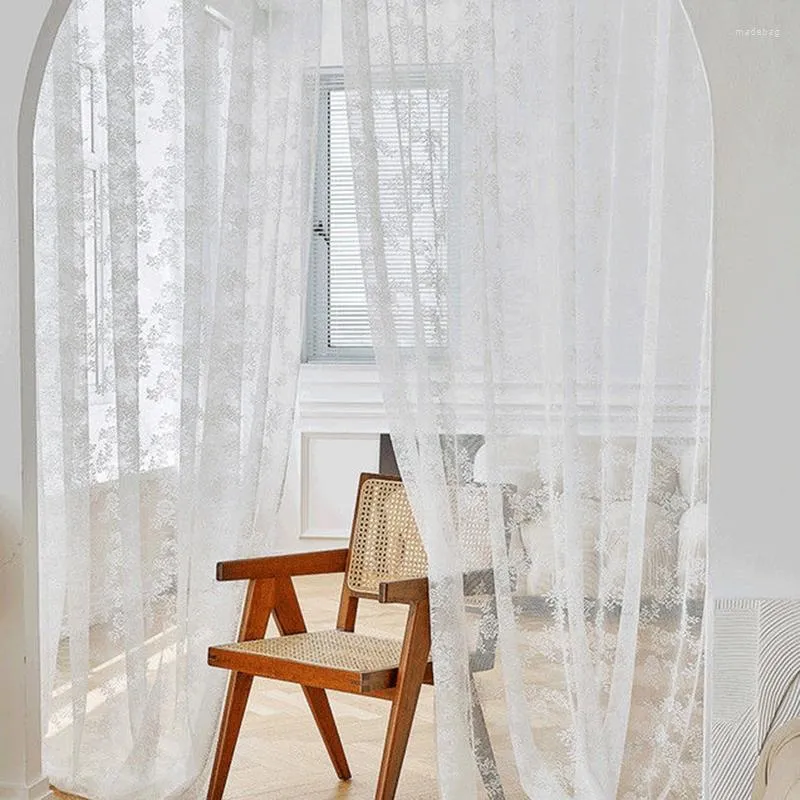 Perde Fransız Dantel Oturma Odası Beyaz Çiçek Tül Tükerçeleri Yatak Odası Pencere Pencere Mutfak Kapı Perdeleri Düğün Kemeri Dekor