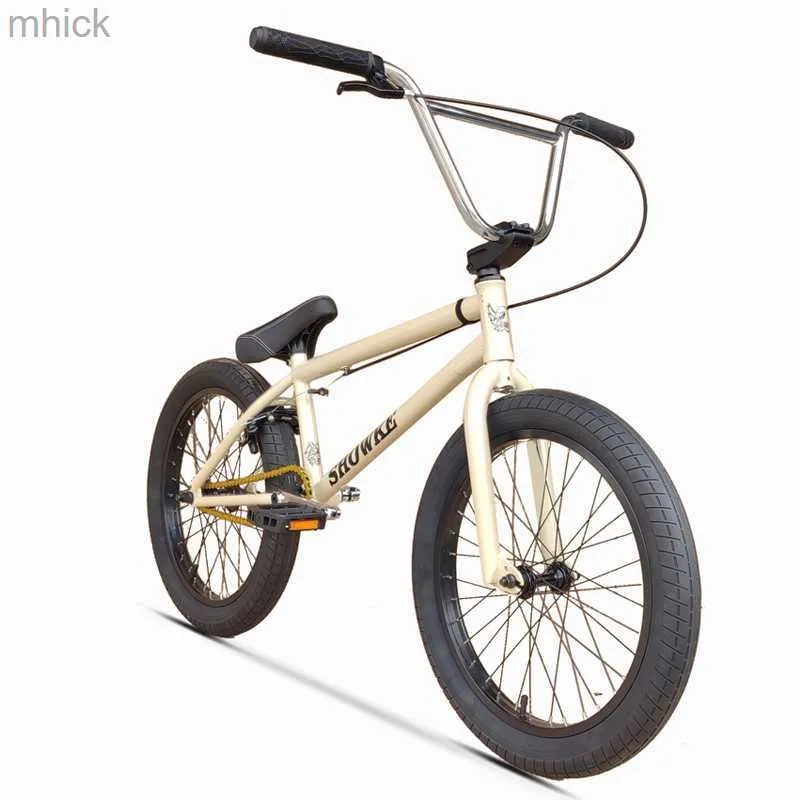 バイクペダルBMX 20インチバイククロムモリブデンスチールフリースタイルBMXスタントアダルトショー自転車タイヤ20*2.4男性用のファンシーストリートサイクル3M411