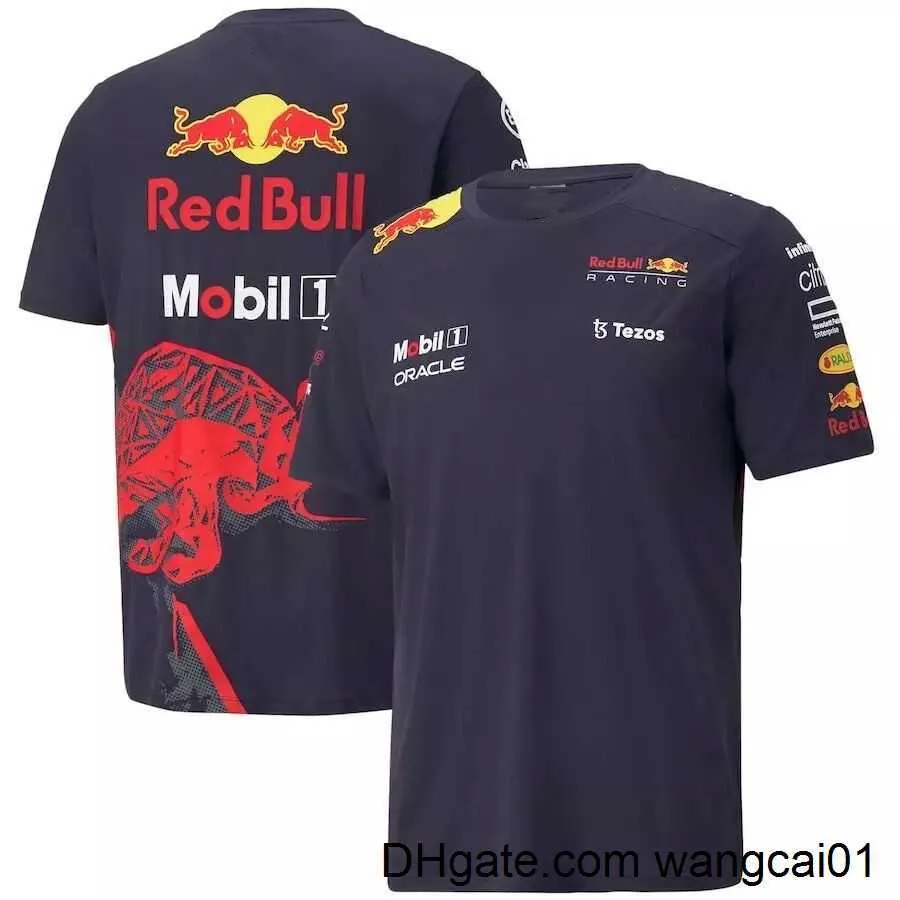 T-shirts pour hommes Sacs de soirée 2023 F1 Team Red Racing RB18 Team Men_s Extreme Sports Formula One Fan T-shirt Women_s Bull Transpir 4113