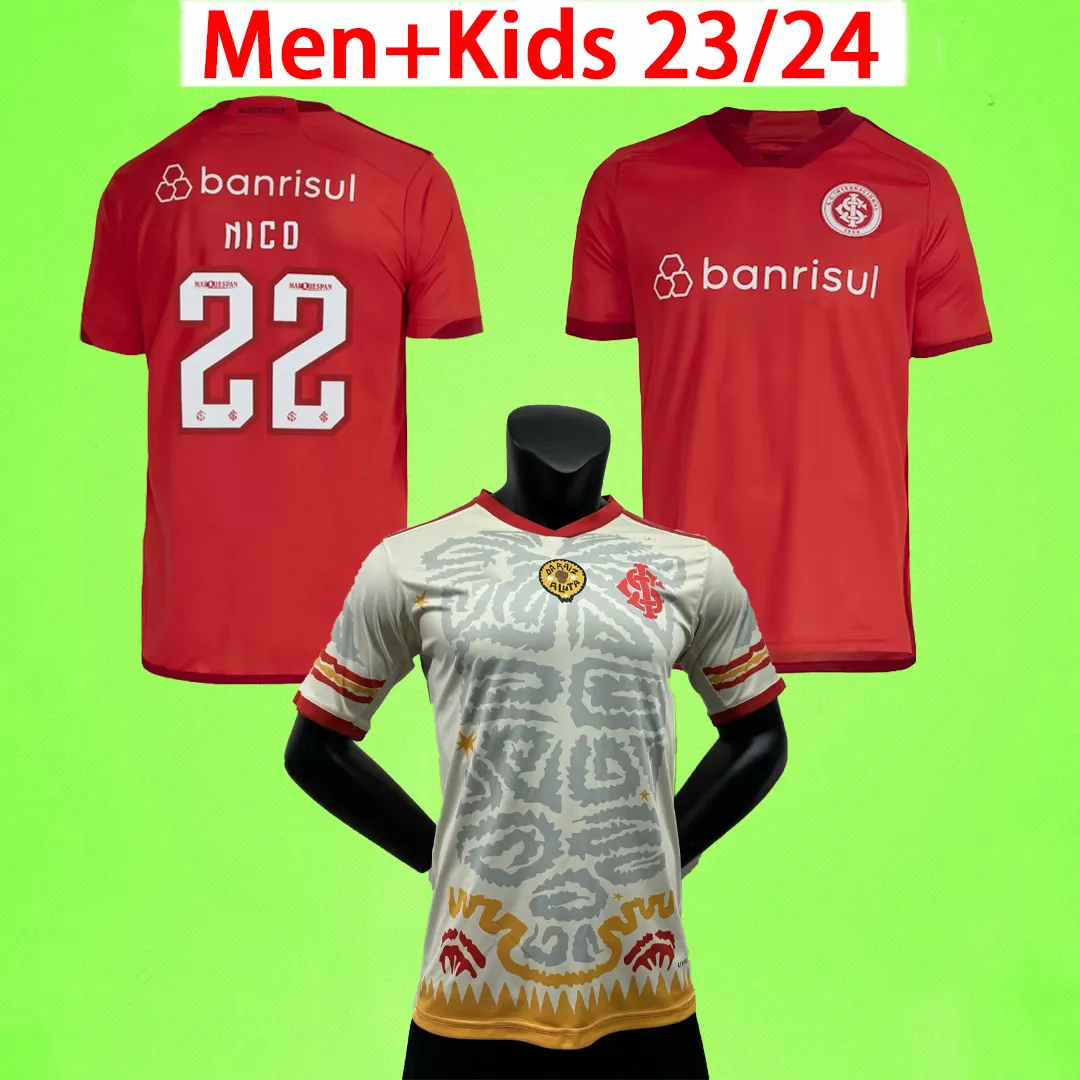 Internacional SC Soccer Jerseys 23 24 A. Patrick Wanderson Nico Home Away Third Football Shirt 2023 2024 Red Special Version