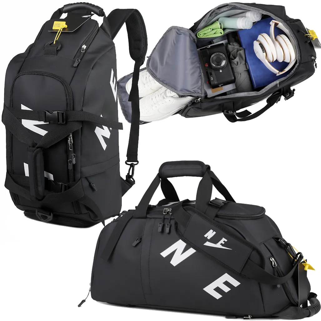Kabrioletowa torba podróżna Sport Outdoor Duffel Bag Plecak, torby w torbie gimnastycznej o dużej pojemności, zwykłe torba Crossbody Ruan2073