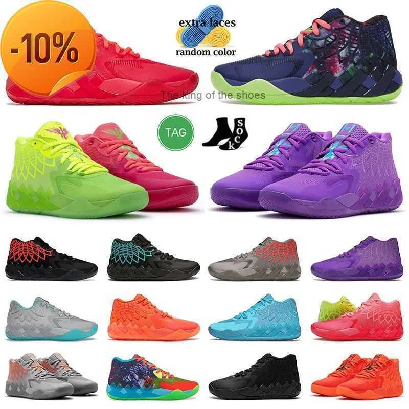 Mb NIEUW lamelo 2023 01 bal basketbalschoenen heren groot formaat 12 geheel rood lamelos rick en mortys mb.01 mb1 groen goud zwart blauw wintermode outdoorMB.01