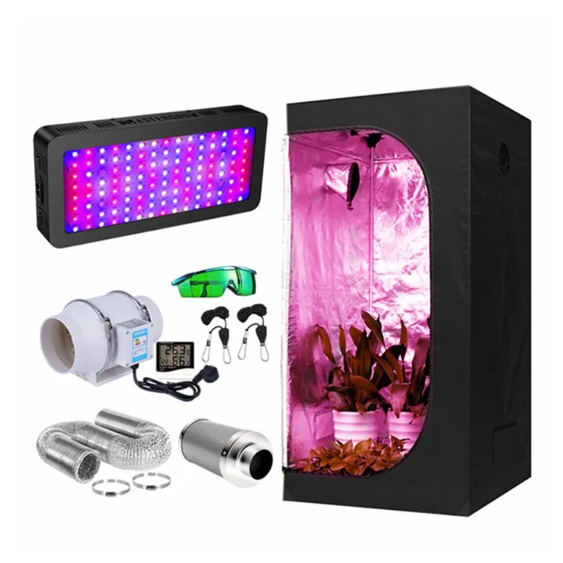 Grow Lights Ten Tent Spectrum Full Spectrum 300-2000W LED Plant Grow Light Impianto Idroponico Sistema idroponico 4 "/5"/6 "Filtro a carbone a ventola ventilazione