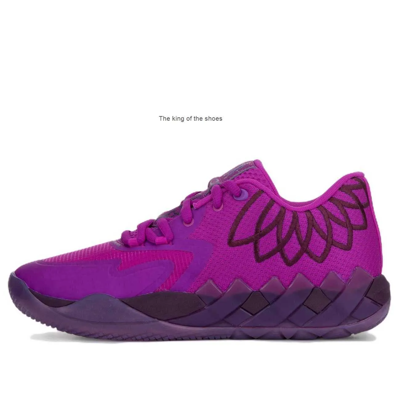 MBLAMELO BALL MB01 LO DISCO PURPLE SHOES TILL SALUE MED BOX MENS WOMENS BASKABALL Sneakers US7.5-US12