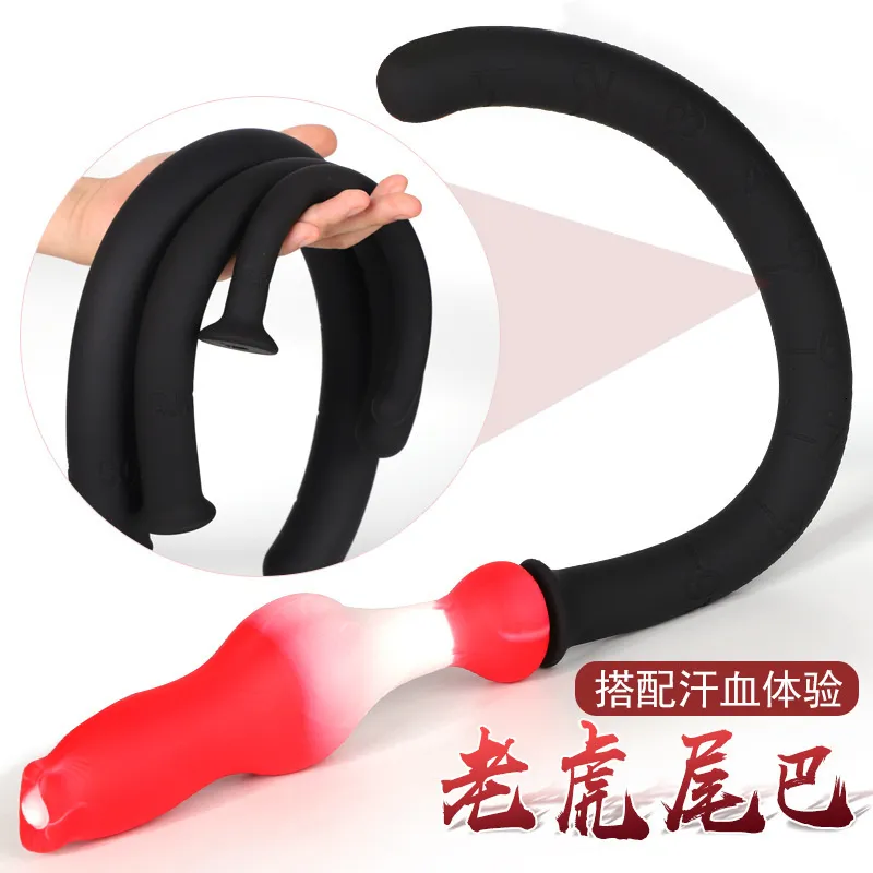 Anal Toys Super Long Huge Anal Beads Plug Large Ball Dildo Butt Plug Dilator Role Play l Ass Tail Adult_voghion.com