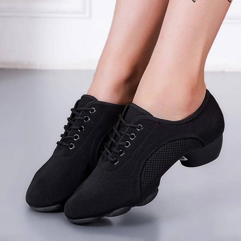 Zapatos de baile zapatos de baile de Salsa profesionales negros zapatos de baile de sal n est ndar para hombres y mujeres zapatillas de lona para