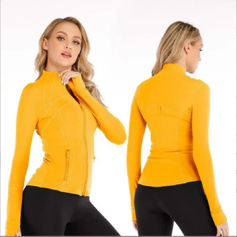 Designer brand Align Women Yoga Jacket Define Workout Sport Coat Fitness Sports Quick Dry Activewear Top Solid Zip Up Sweatshirt Sportwear 2023 Ho s