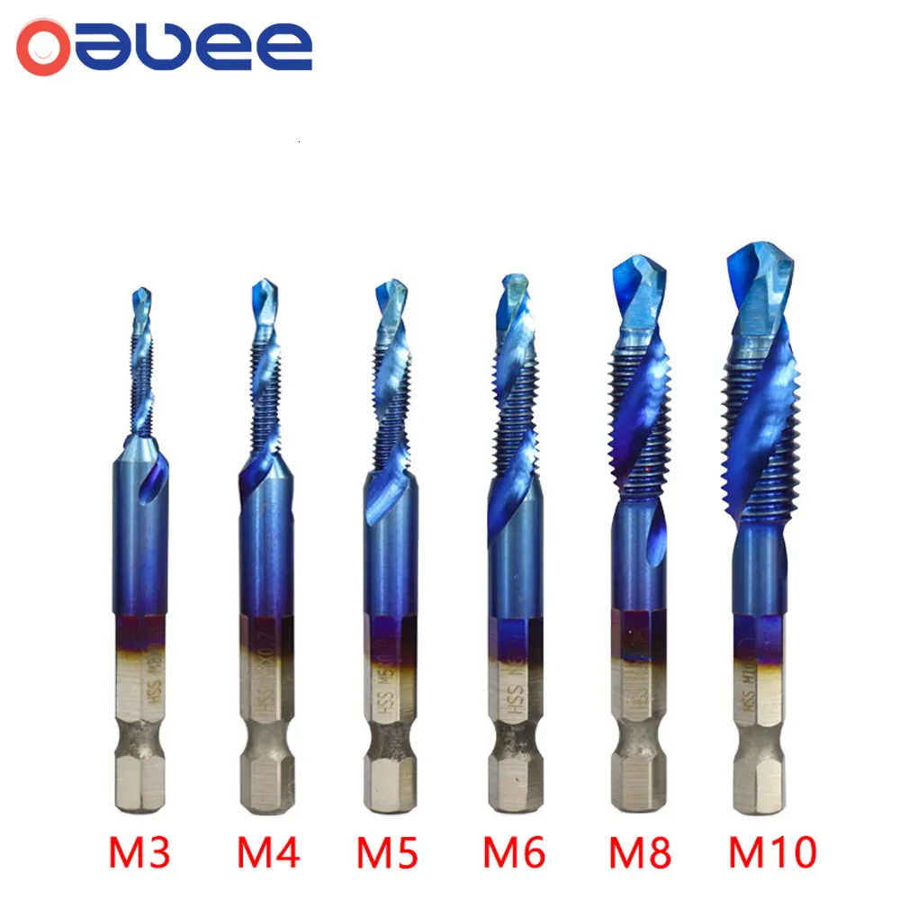 Outras ferramentas manuais galvanizou a métrica de broca cônica de Shank Hexagonal Shank HSS Machine M3 M5 M5 M8 M8 M10 Ferramenta 230410