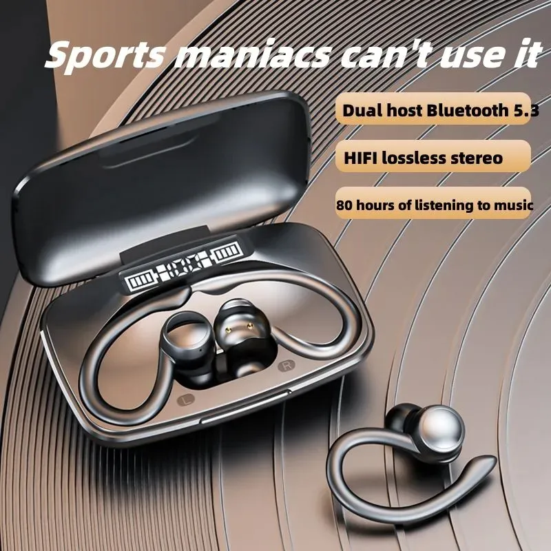T82 Crochets d'oreille Style True Wireless Tws Casque Bluetooth Écouteurs mains libres Casque de sport