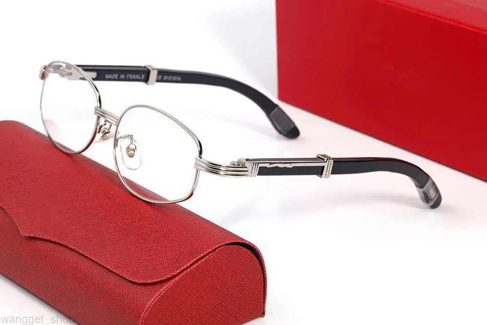 Buffalo Designer lunettes de soleil pour femmes hommes 2022 marque Vintage rétro ovale lunettes de soleil femme minuscule fil argent alliage noir vague verre en bois