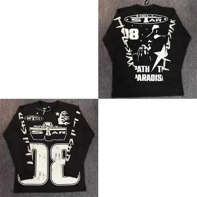 Mens T-Shirts Hellstar Long Sleeve T-shirt Big Print Hell
