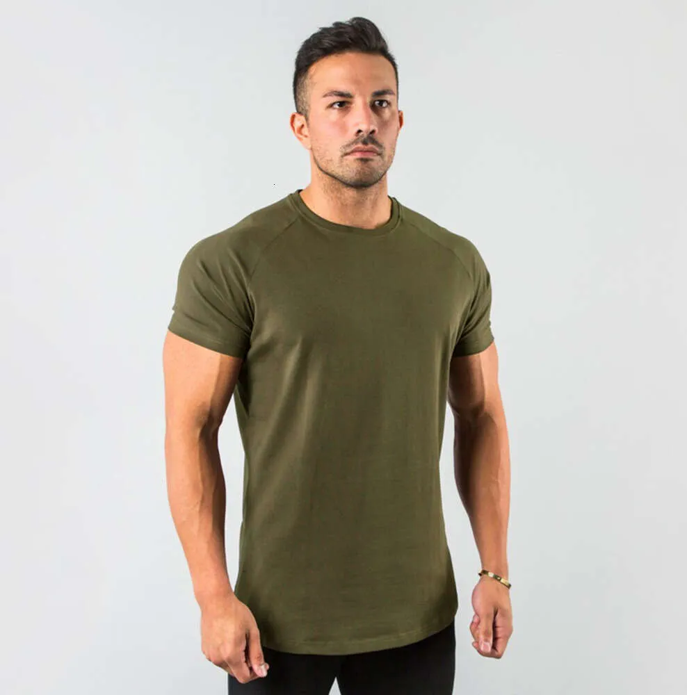 T-shirts pour hommes Tops élégants Tops Fitness Hommes T-shirt à manches courtes Muscle Joggers Bodybuilding Tshirt Mâle Gym Vêtements Slim Fit Tee Fashion