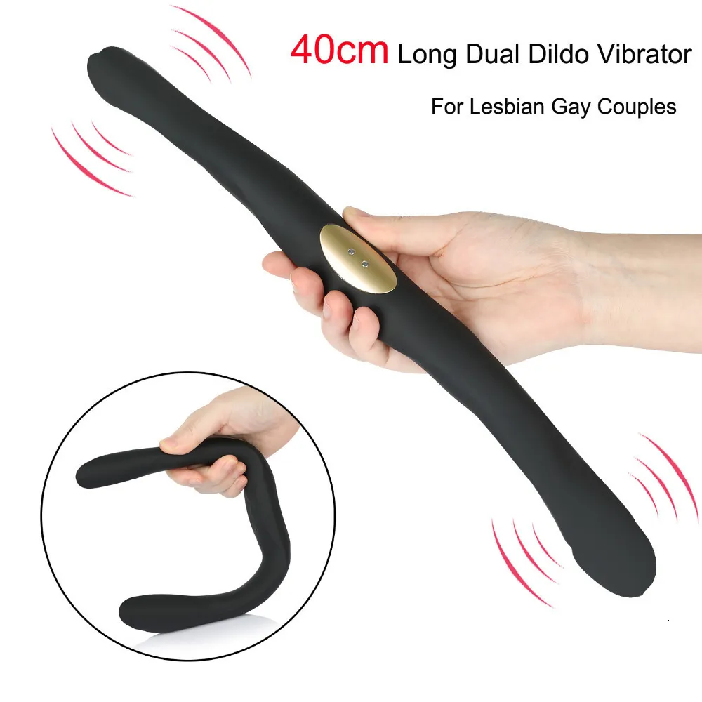Double Dildo Vibrator For G-spot And Clitoris Stimulation_voghion.com