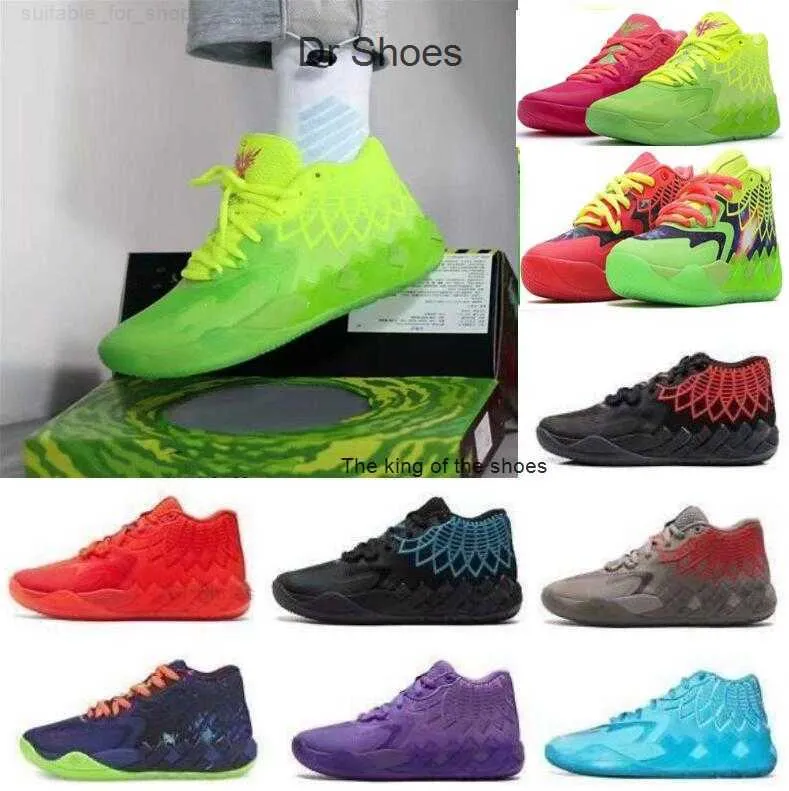 2023mb.01 Shoes2022 купить балл LaMelo MB1 Rick Morty Kids Basketball Store Мужские женщины Queen City Black Red Grey Sport Shoe Trainner