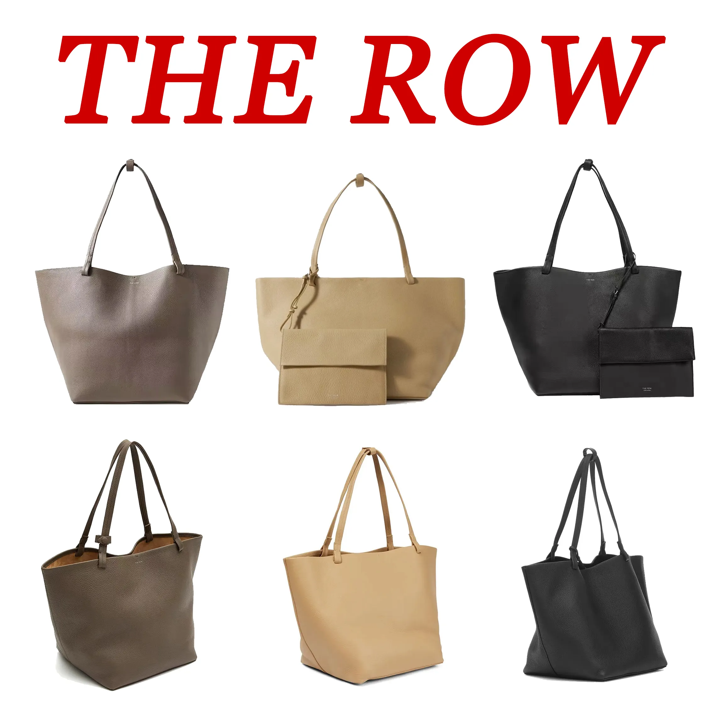 borsa da donna di lusso The Row tote bags Designer spalla da uomo Madre borsa sotto le ascelle pochette moda spiaggia crossbody borsa per ascelle borsone in pelle di agnello borsa a mano weekender da donna