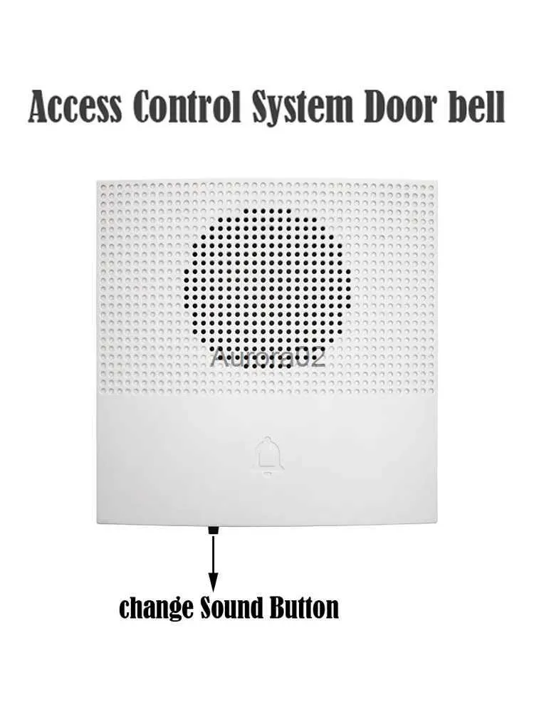Dörrklockor 38 Sound Access Control Doorbell Wired Door Bell DC 12V Vocal Wired Doorbell Welcome Door Bell för åtkomstkontrollsatser YQ231111