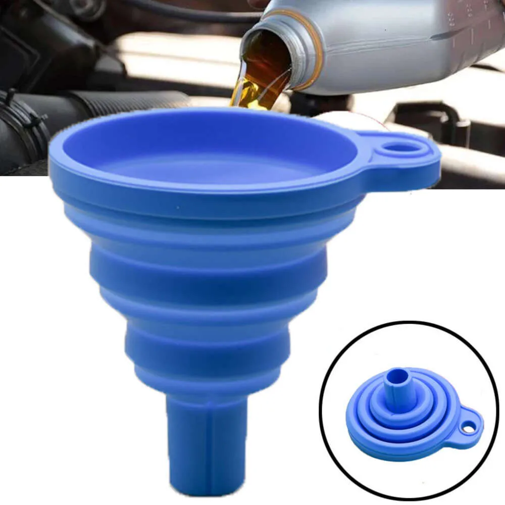 Nouveau moteur entonnoir voiture universel Silicone liquide entonnoir laveuse changement de liquide pliable Portable Auto moteur huile essence changement entonnoir