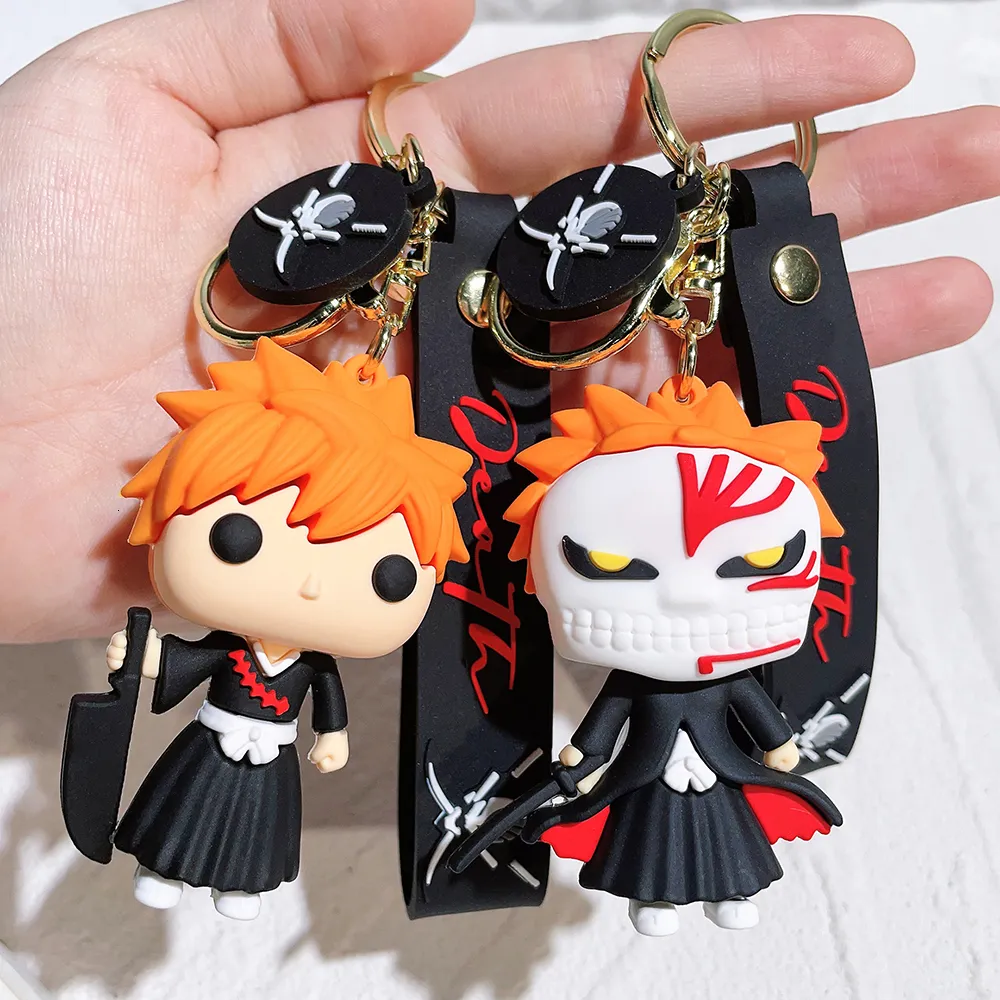 Anime Manga Japón BLEACH Figura Kurosaki Ichigo PVC Modelo Llavero