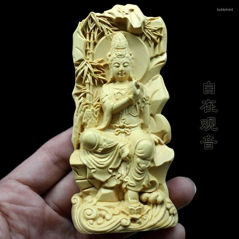 Pendant Necklaces Direct Sales Boxwood Creative Buddha Handlebars Guanyin Wooden Brand Multi-style