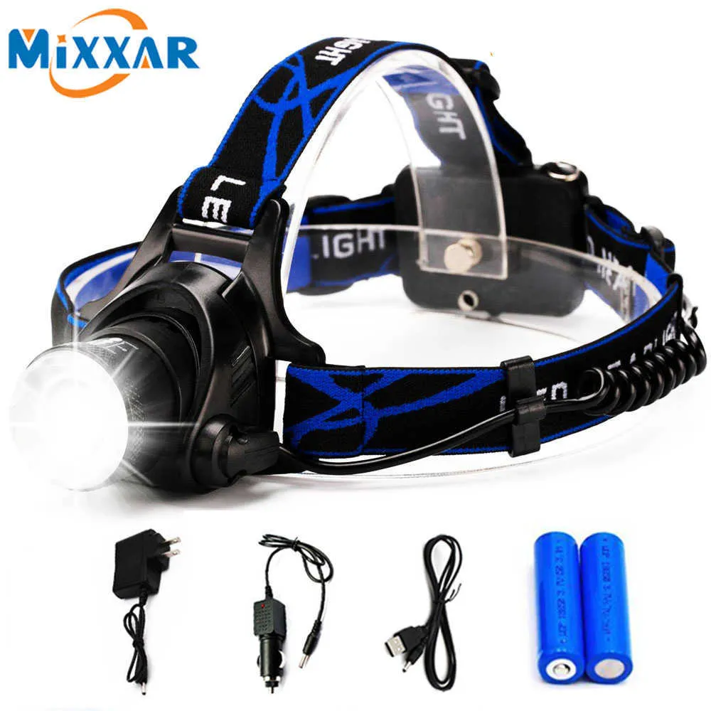 Head lamps Rechargeable LED Headlamp headlight head lamp/light frontale 18650 battery head flashlight lanterns for fishing camping running P230411