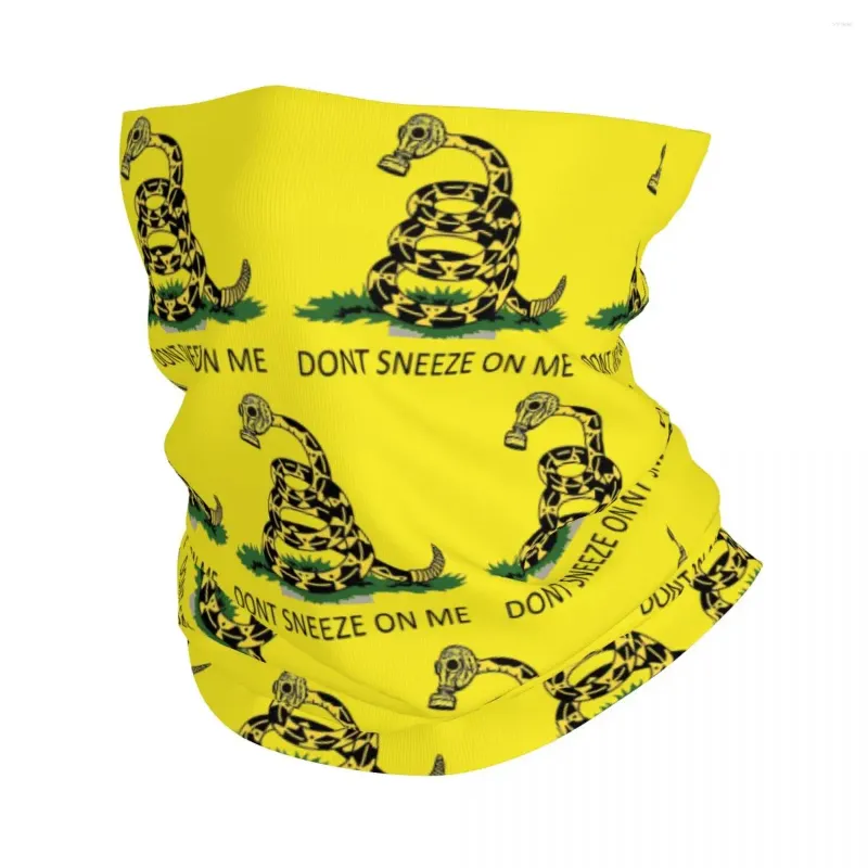 Scarves Don't Sneeze On Me Snake Bandana Neck Gaiter Dont Tread Balaclavas Mask Scarf Outdoor Cycling Running Men Adult Washable