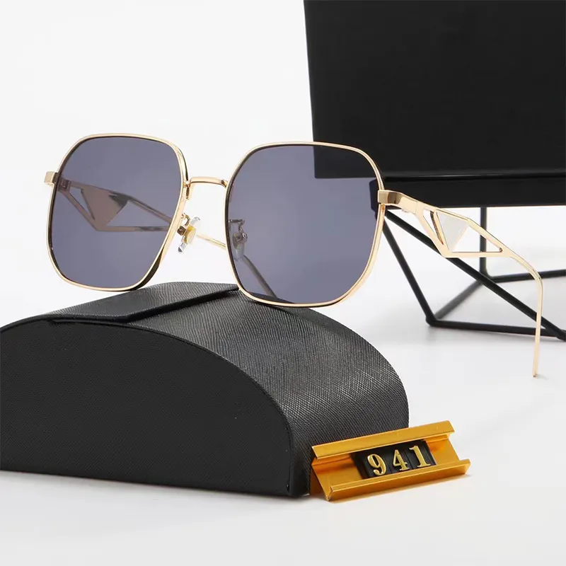 2023 Occhiali da sole Luxurys Designer Classic Uomo Donna Moda Occhiali da sole Retro UV400 Outdoor Travel Beach Island Street Shooting Gold Frame Eyewea