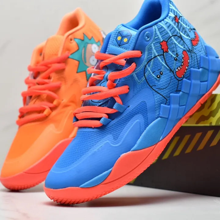 Rick and Morty スニーカー（バッシュ）28センチ Iridescent Galaxy Basketball Shoes - Mens & Womens Sports