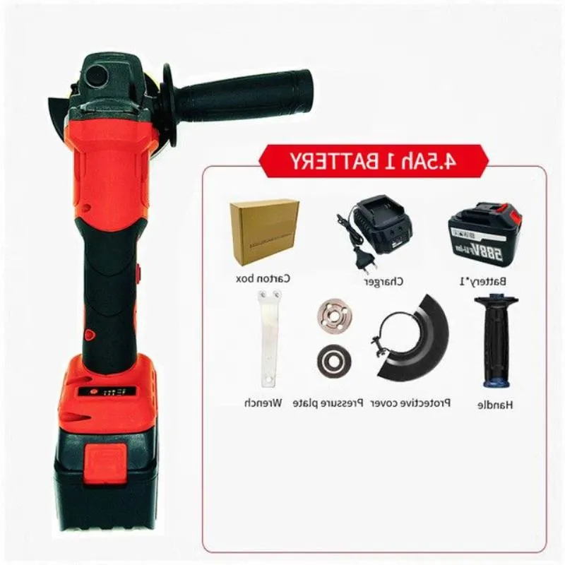 Meuleuse D'Angle Sans Fil 20V Dewalt Compatible - 3 Vitesses 12000 Tr/min, Disque 100mm, Sans Balais