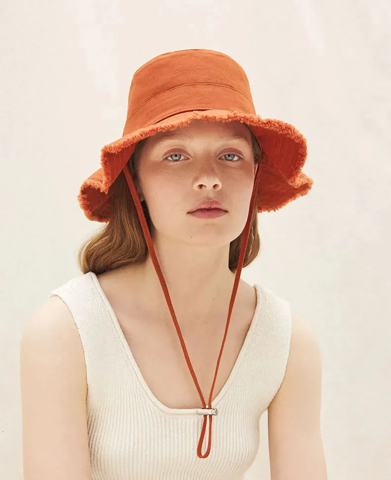 Luxury Designer Wide Brim Bucket Bob Hat For Women And Men Y2K