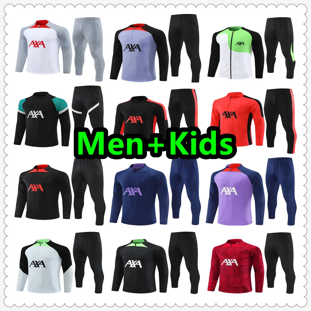 22 23 24 Tracksuit Soccer Jersey Shirt Football Jerseys Training Sacka 22 2023 2024 Chandal Futbol Survetement Foot Maillot de Mens and Kids