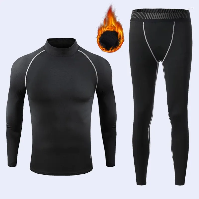 Sous-vêtements thermiques pour hommes, chemises d'hiver, vêtements de nuit Sexy pour polaire, ensemble long Johns, collants à Compression thermique