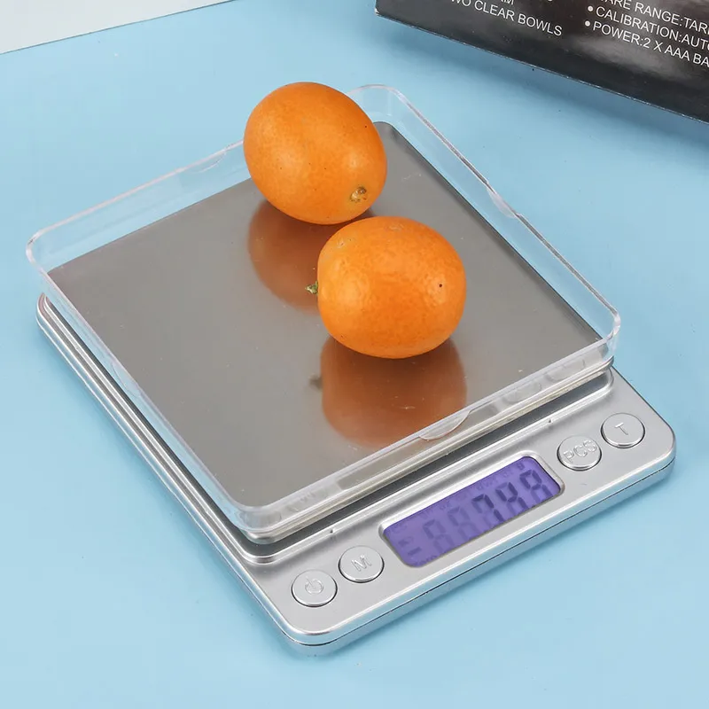 Electronic Digital Scale Kitchen Scales Jewelry Weigh Scale Balance Gram LCD Display Scale With Retail Box 500g/0.01g 3KG/0.1g DHL Fast