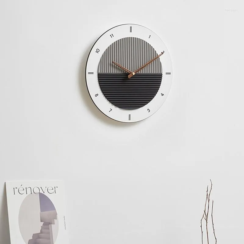 Väggklockor tyst köksklocka modern vardagsrum design lyx nordisk konst stilfull horloge mural minimalistiska dekor wk50wc