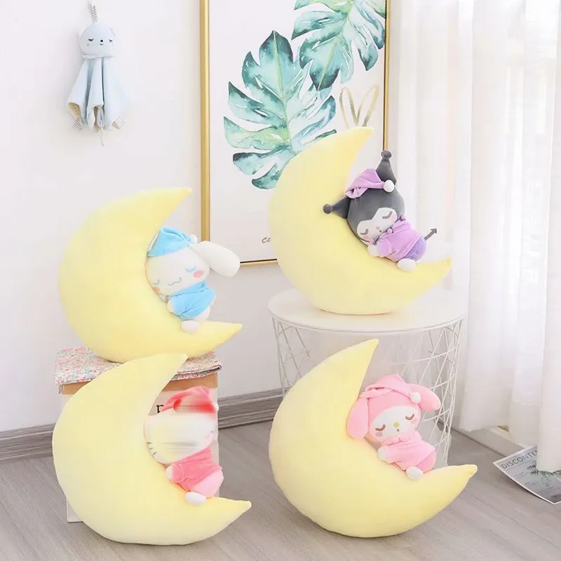 Cartoon Dream Angel Melody Kuromi Plush Doll Soft Throw Pillow Decoration Cushion Gift
