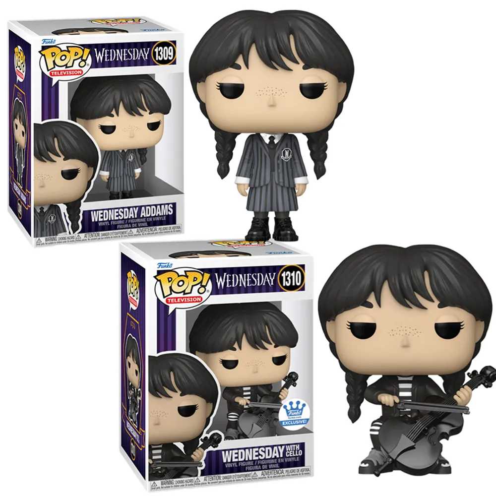 Anime Manga 10 cm POP Mercredi Addams Famille Action Figure Poupée Acrylique Mignon Décoration Périphérique Accessoires Cadeaux D'anniversaire 230410