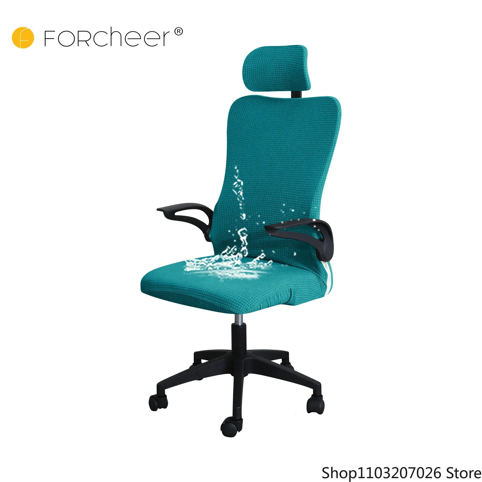 Chair Covers Ergonomic Office Chair Cover Set with Headrest Cover Water Repellent Managerial Chair Cover for Office Executive Chairs 231110