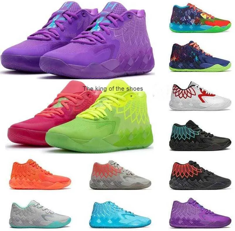 MB01EXCELLENT RETRO 2023 TOP HIGH SVALAAAA RUNNINGSKOR Basketskor Herrtränare Sport Sneakers Black Blast Buzz City Rock Ridge Red Lamelo Ball 1 MB.