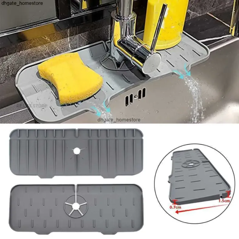 Tappetino per rubinetto da cucina in Silicone pieghevole per