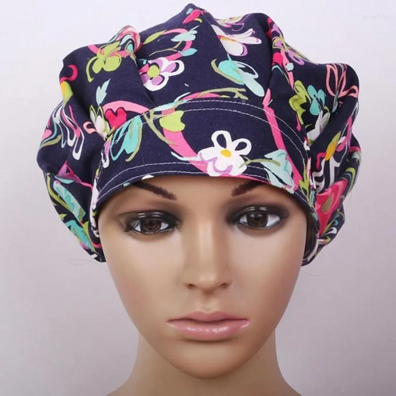 Visors Sweet Women Cap Floral Print Hautfreundliche, strapazierfähige Scrub CapVisors Pros22