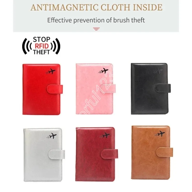 Wallets PU Leather Passport Protector Cover Man Women Lover Couple Travel Passport Holder with Credit Card Holder Wallet