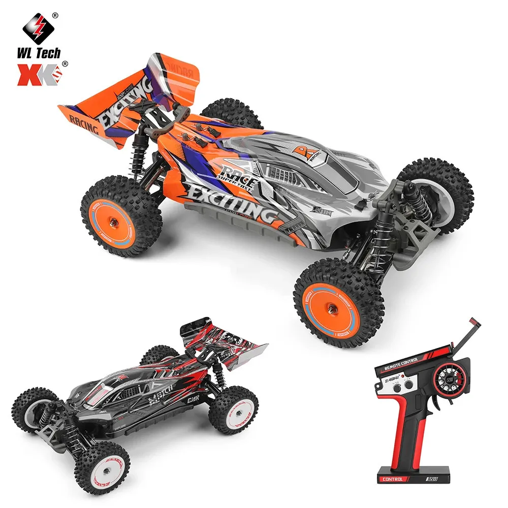 ElectricRC Car WLtoys 124010 55KMH RC Car Professionelles Rennfahrzeug 4WD Offroad Elektro-Hochgeschwindigkeits-Drift-Fernbedienungsspielzeug für Kinder 231110