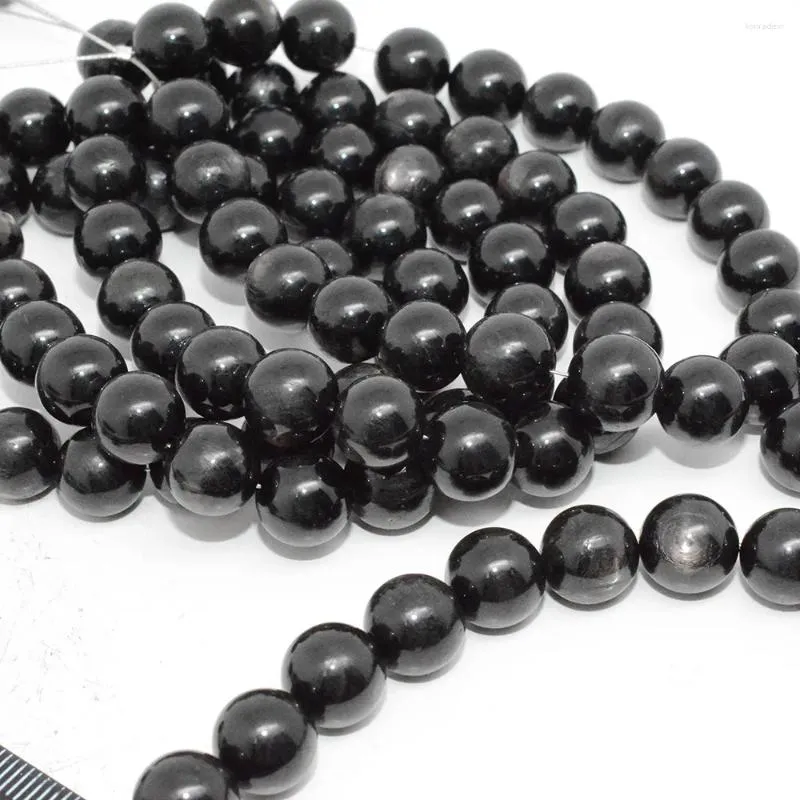 Loose Gemstones Natural Hypersten Round Beads 10.2mm-10.4mm For Bracelet DIY Making 21-22 Per Pack