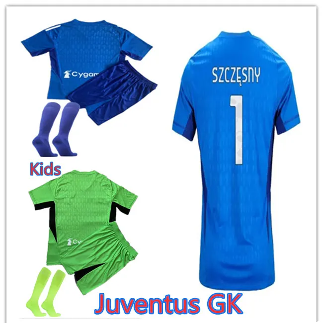 Gardien de but pour enfants 1 # Szczesny maillots de football 2024 VLAHOVIC McKENNIE PELLEGRINI CHIESA ARTHUR CUADRADO maillot de football 23 24 Ensembles de football