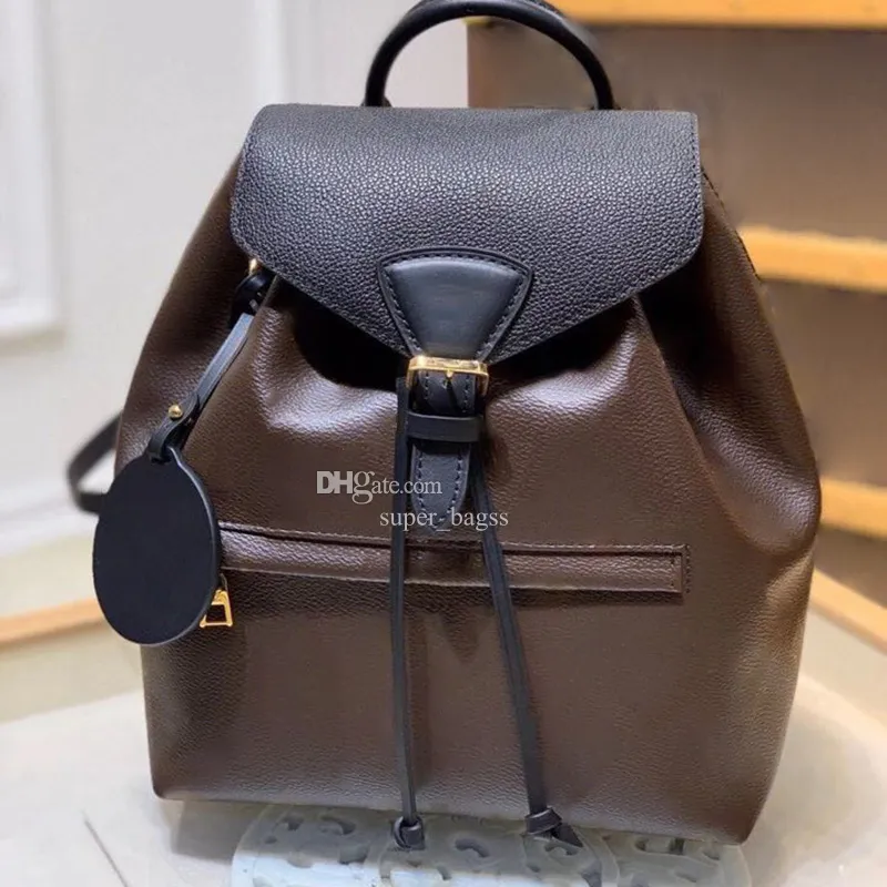 Zaino di design Borsa da scuola in vera pelle 33CM Borsa con patta di lusso Borsa da donna delicata knockoff con scatola YL125